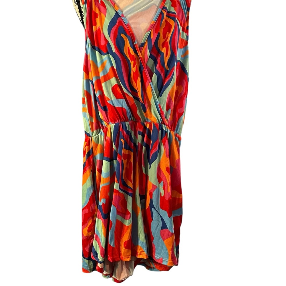 Haptics by Anthropologie NWT colorful ROMPER size large. Extremely flattering.